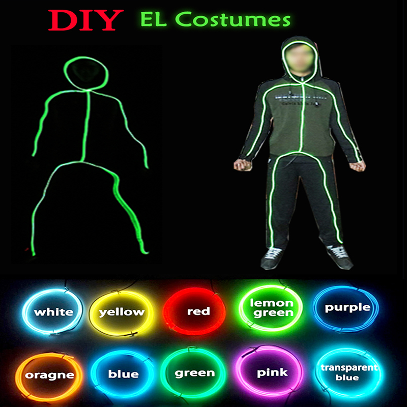 Diy Kit Elektronik - Cosplay Matchstick Men Costumes DIY Glowing
