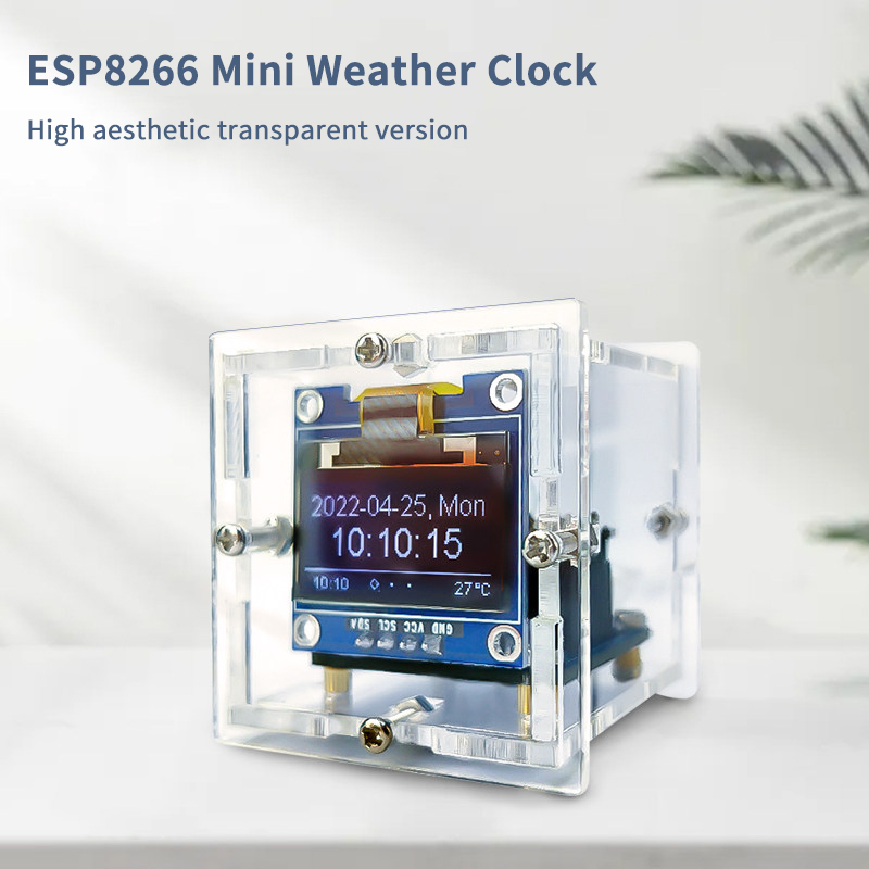 ESP8266 Mini Weather Clock Kit - Diy Electronics News recensie en prijs