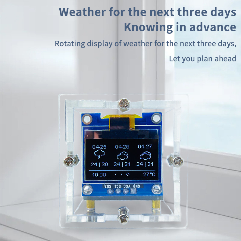 ESP8266 Mini Weather Clock Kit - Diy Electronics News recensie en prijs