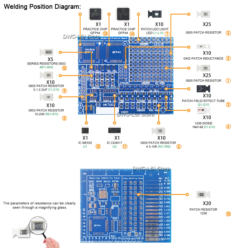 SMD Advanced Full Patch Weldin - Pcb Etching Kit recensie en prijs