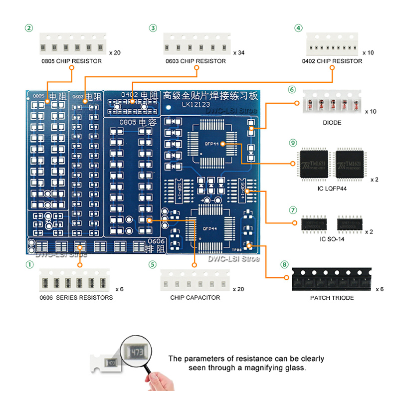 SMD Advanced Full Patch Weldin - Pcb Etching Kit recensie en prijs