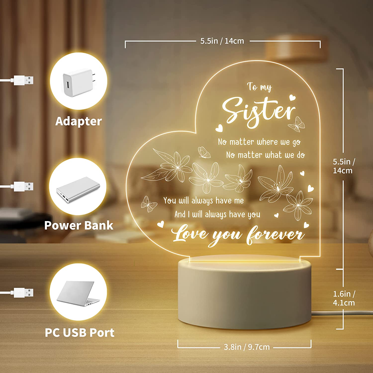 To My Sister NEW  Night Light  - Diy Electronics News recensie en prijs