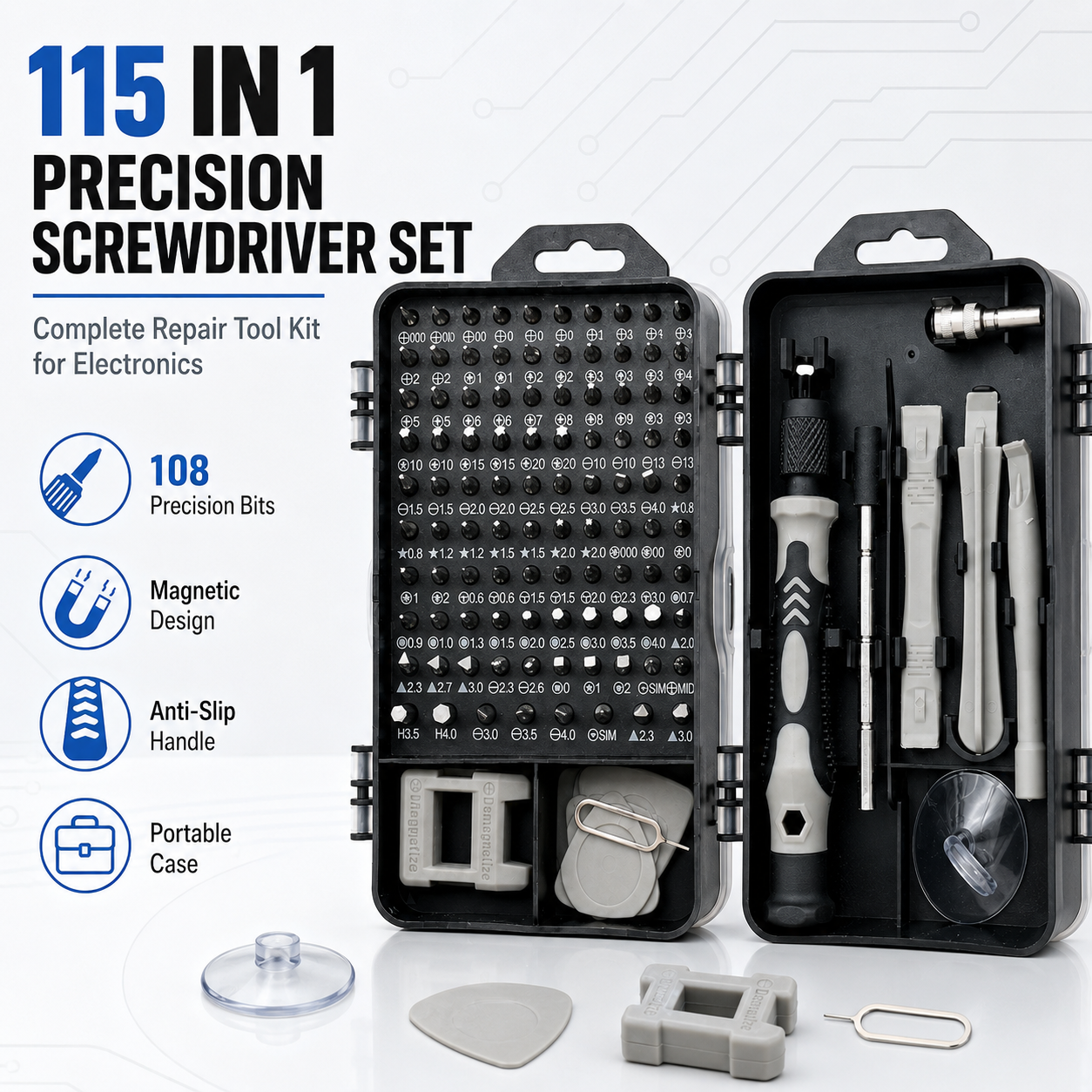 115 in 1 Magnetic Precision Sc - Diy Electronics News recensie en prijs