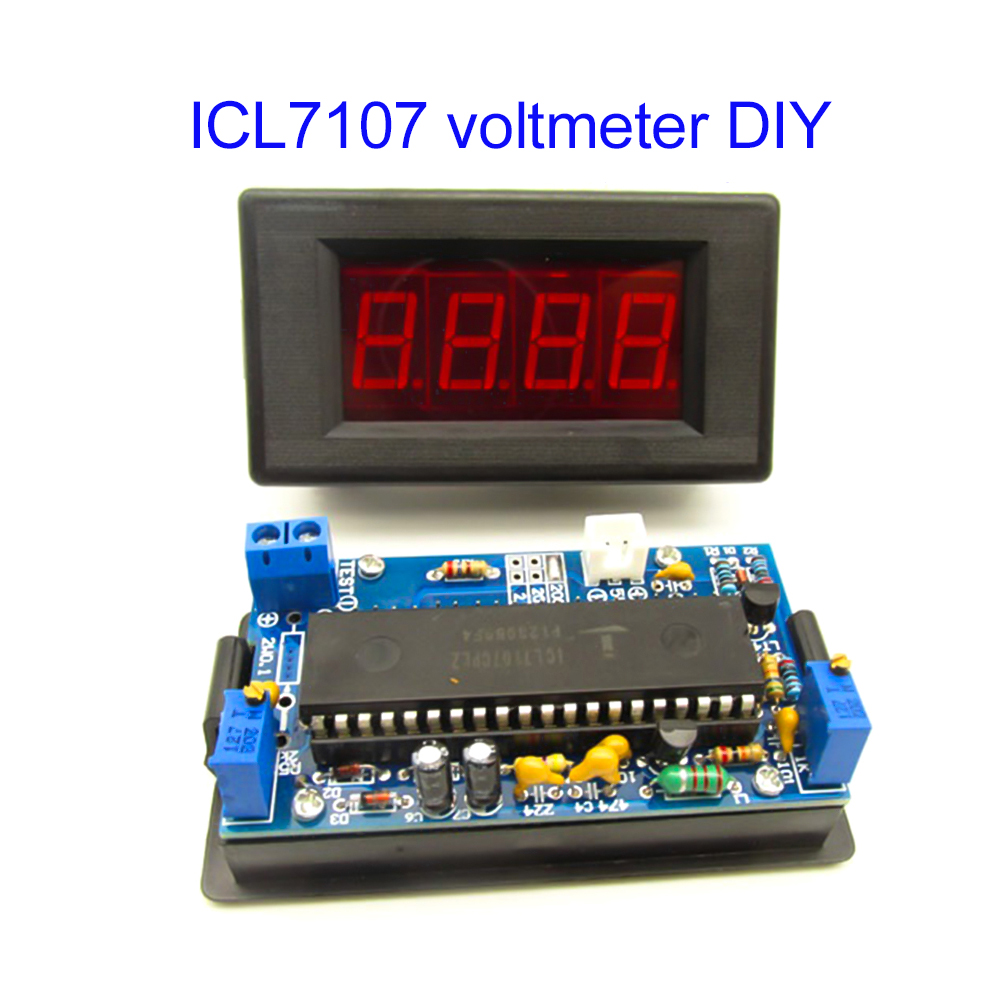 ICL7107 Voltmeter DIY Kit Part - Diy Electronics Com recensie en prijs