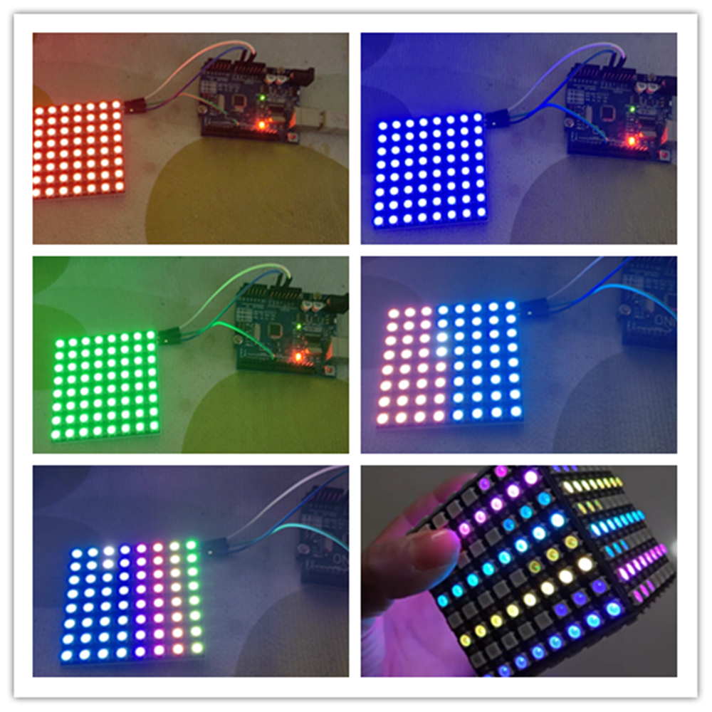 WS2812B 8x8 64Bit RGB LED Matr - Diy Electronics News recensie en prijs