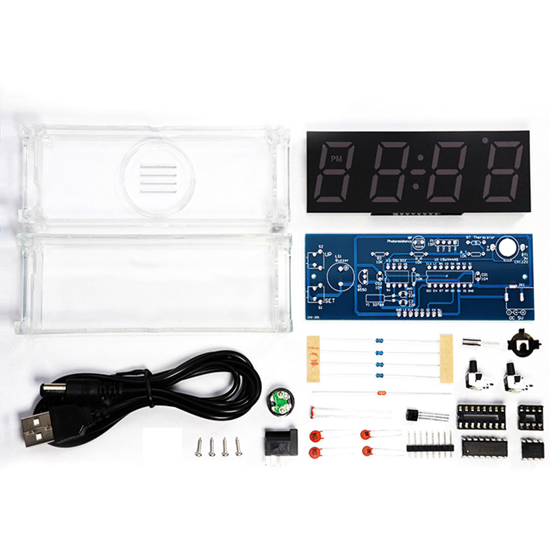 Digital Tube DIY Clock Kit Tem - Diy Electronics Com recensie en prijs