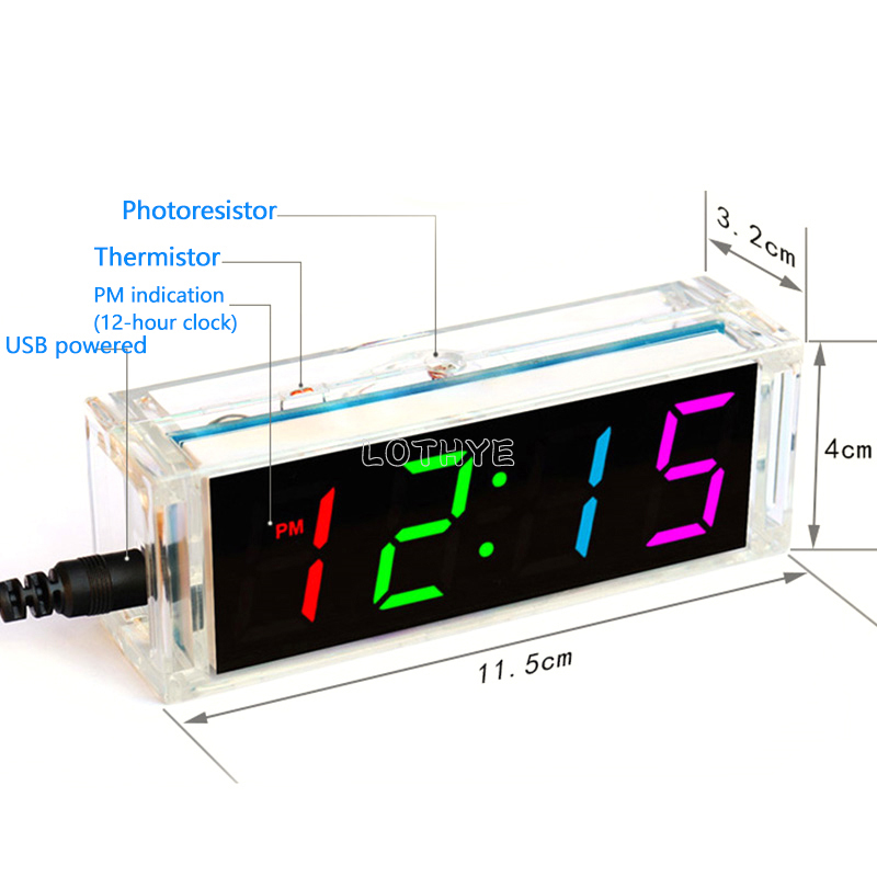 Digital Tube DIY Clock Kit Tem - Diy Electronics Com recensie en prijs