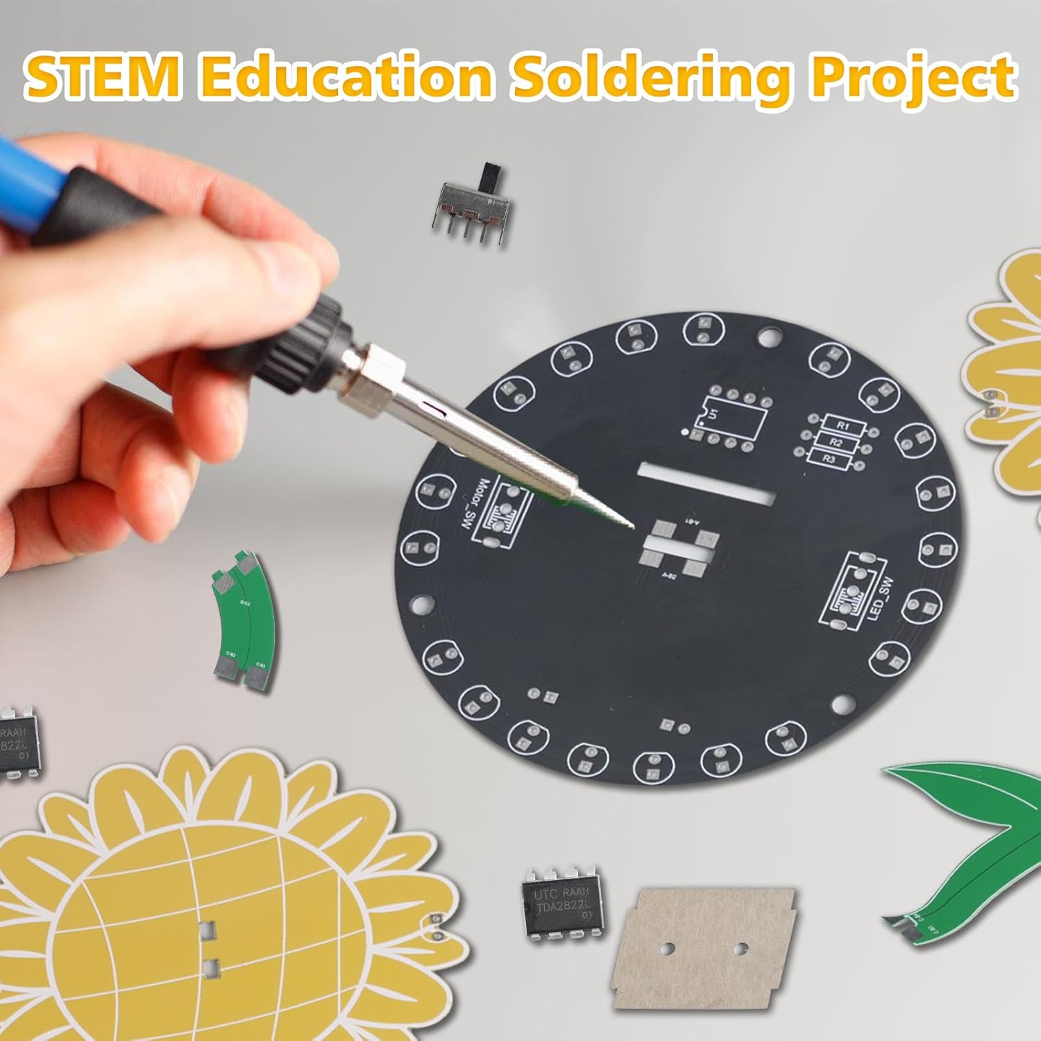 Light Chasing Sunflower Solder - Diy Electronics Gift Ideas recensie en prijs