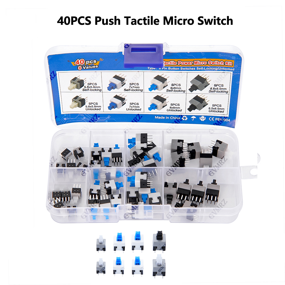 40PCS 8Values Push Tactile Mic - Diy Electronics Com recensie en prijs