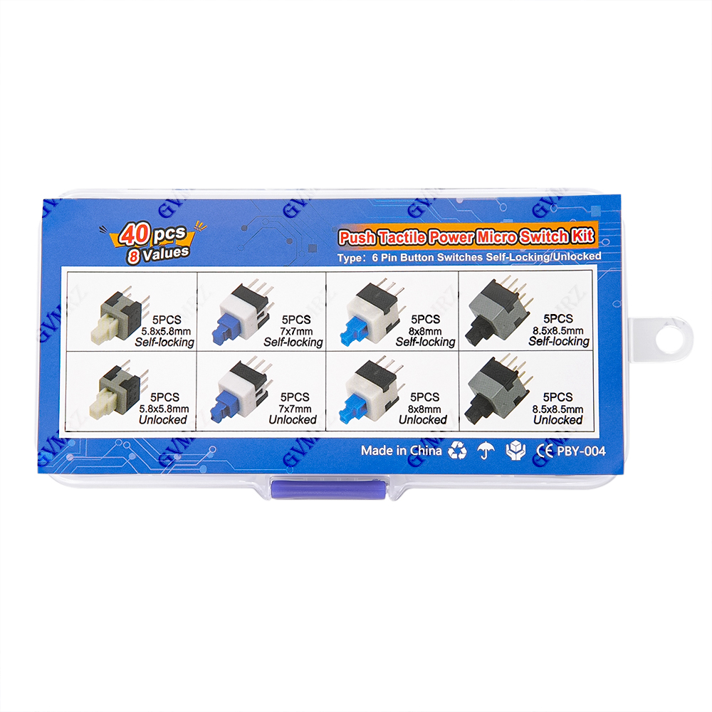 40PCS 8Values Push Tactile Mic - Diy Electronics Com recensie en prijs