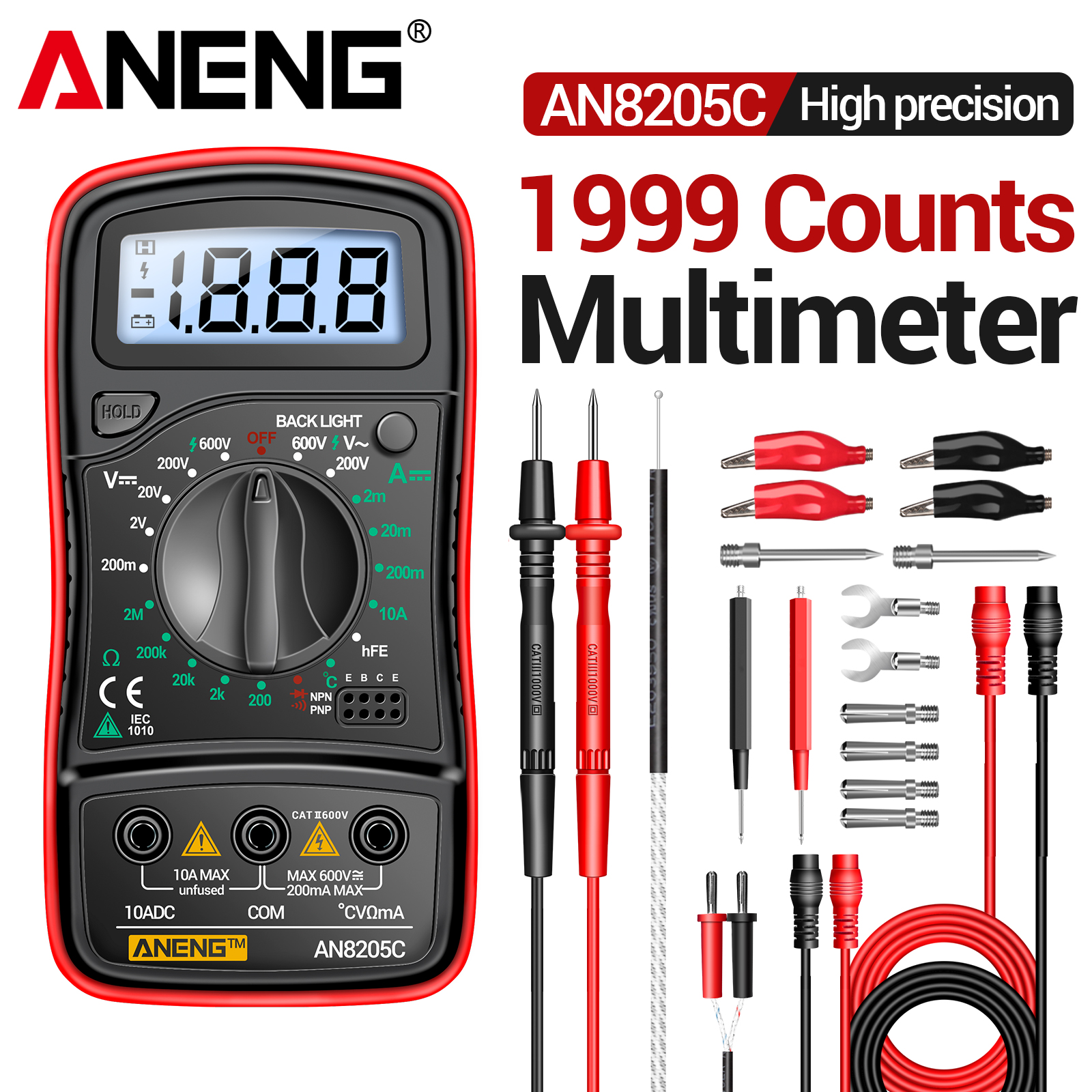 ANENG AN8205C Handheld Multime - Diy Electronics recensie en prijs