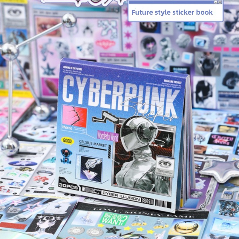 Cyberpunk Theme Die-Cut Sticke - Diy Electronics Book recensie en prijs