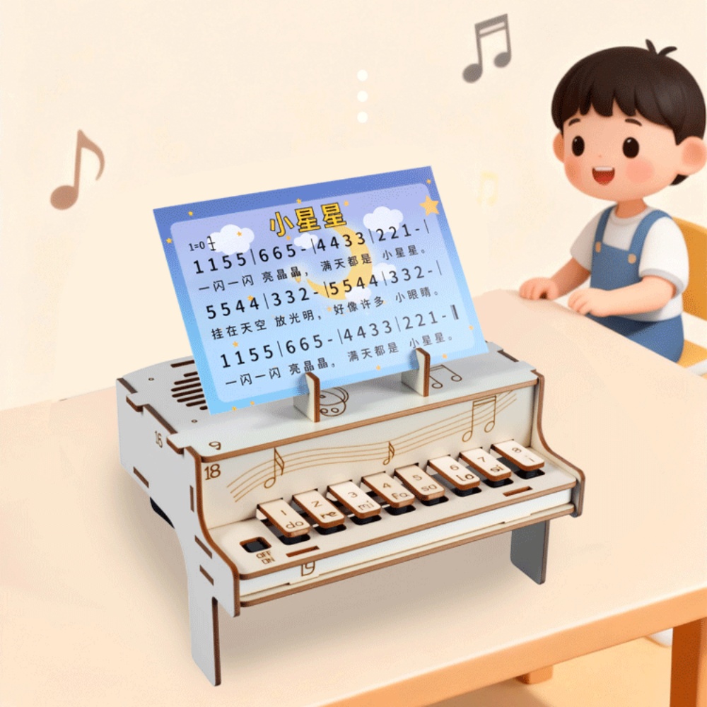 DIY Wooden Electronic Piano Mo - Diy Electronics Com recensie en prijs