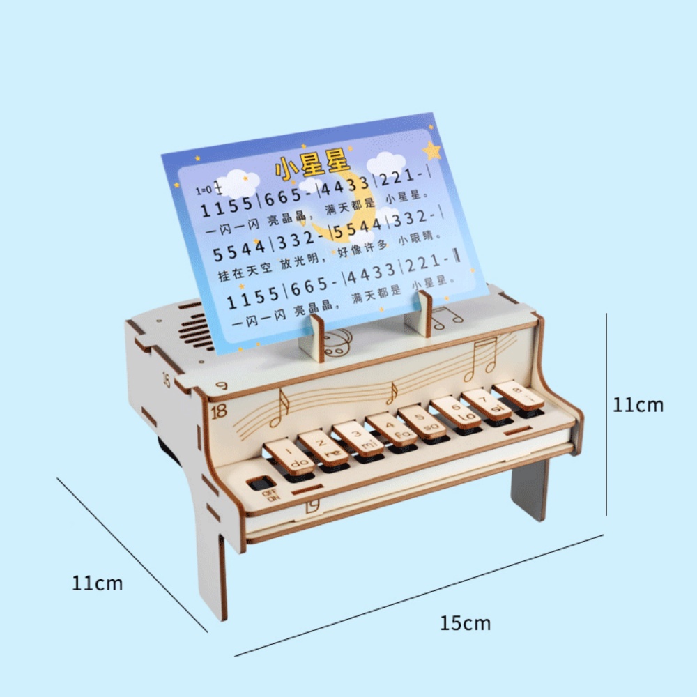 DIY Wooden Electronic Piano Mo - Diy Electronics Com recensie en prijs