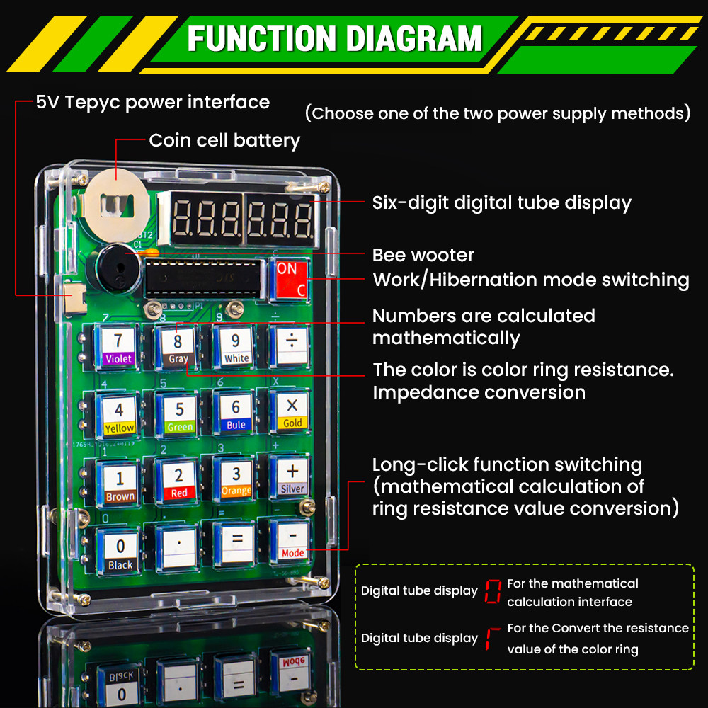 DIY Calculator Electronic Prod - Pcb Etching Kit recensie en prijs