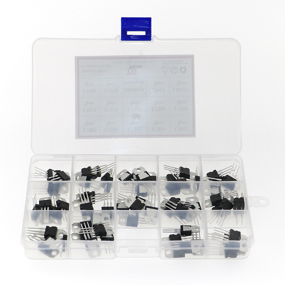 70Pcs 14 Values L7805 - LM317  - Lm317 Voltage Regulator recensie en prijs