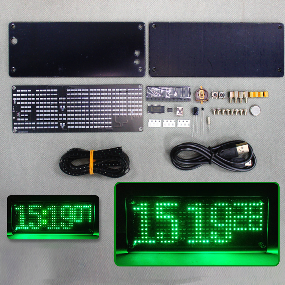 DIY Digital Dot Matrix Clock E - Diy Electronics News recensie en prijs