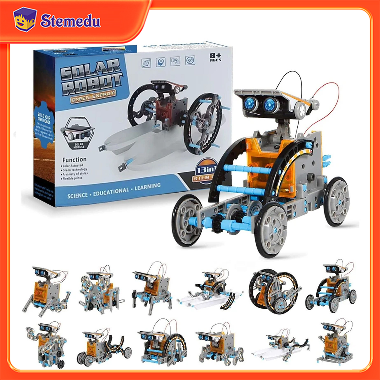 13 in 1 Solar Powered Robot Sc - Diy Kit Elektronik recensie en prijs