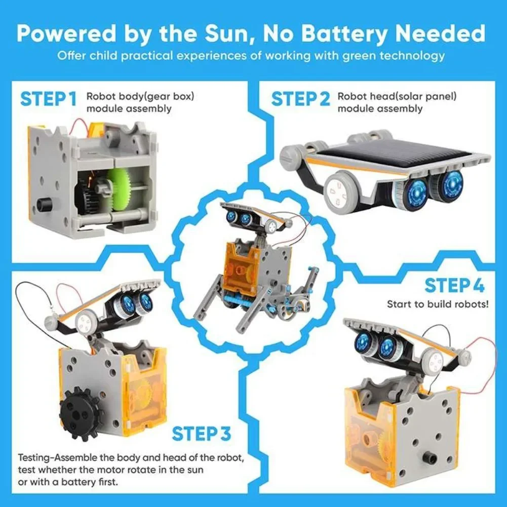 13 in 1 Solar Powered Robot Sc - Diy Kit Elektronik recensie en prijs